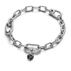 Pandora ME Black Chakra Heart Mini hela, hopea, 793042C01