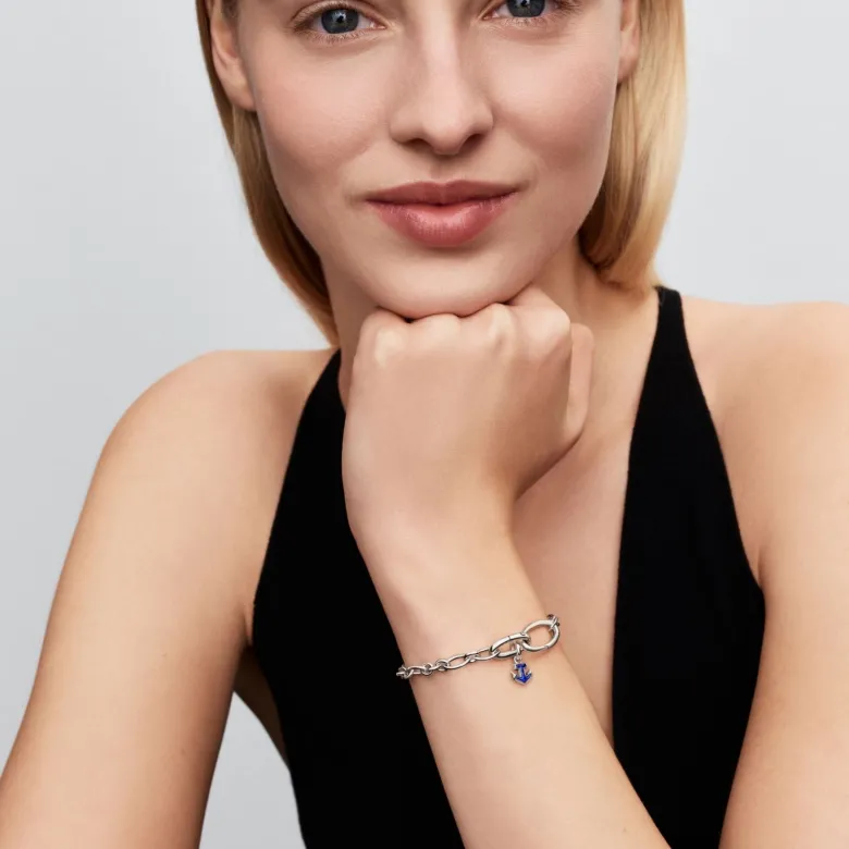 Pandora ME Blue Anchor Mini Dangle hela, hopeaa, 794610C01