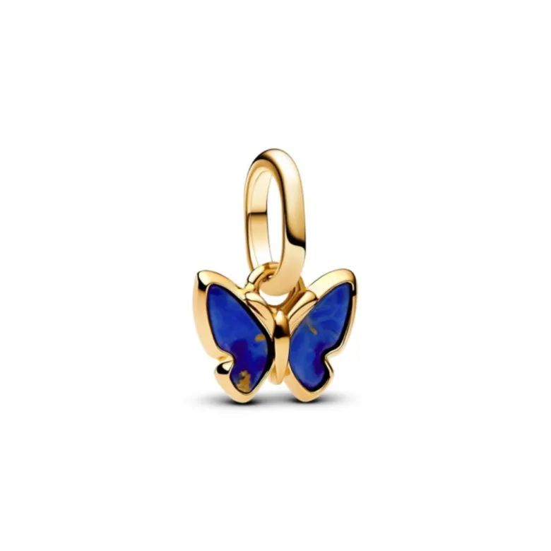 Pandora ME Blue Butterfly Mini hela, hopea, 763825C01