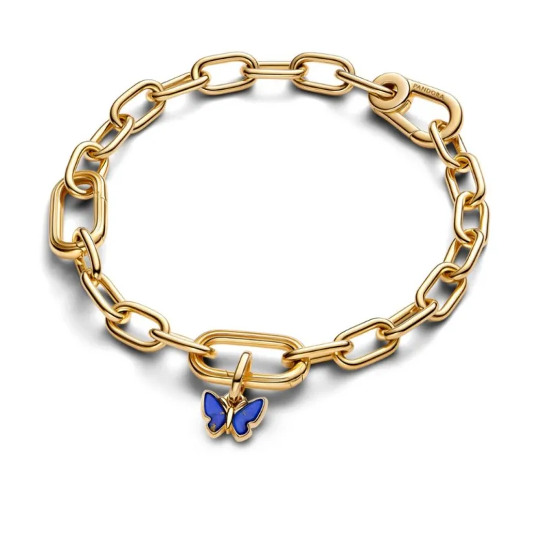 Pandora ME Blue Butterfly Mini hela, hopea, 763825C01