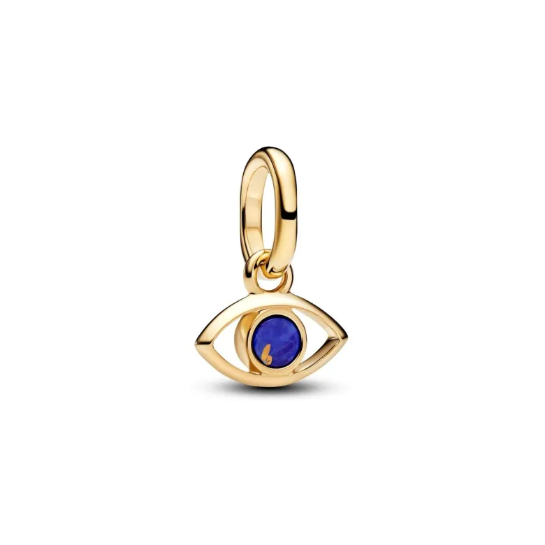 Pandora ME Blue Evil Eye Mini hela, keltakullattu, 764609C01
