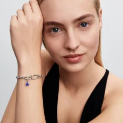 Pandora ME Blue Star Mini hela, hopeaa, 794613C01
