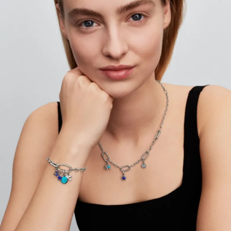 Pandora ME Blue Star Mini hela, hopeaa, 794613C01
