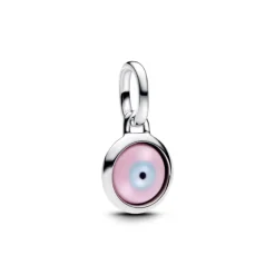 Pandora ME Engravable Evil Eye Murano Glass Mini hela, hopea, 793693C00