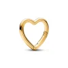 Pandora ME Heart Openable Link hela, keltakullattu, 760081C00