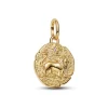 Pandora ME Lion Medallion hela, keltakullattu, 763974C01