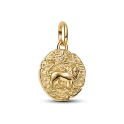 Pandora ME Lion Medallion hela, keltakullattu, 763974C01