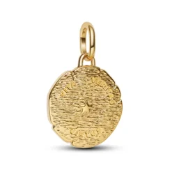 Pandora ME Lion Medallion hela, keltakullattu, 763974C01
