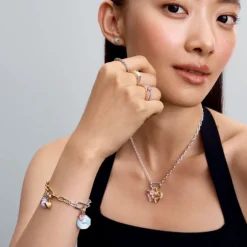 Pandora ME Pink Chakra Heart Mini hela, ruusukullattu, 783042C01