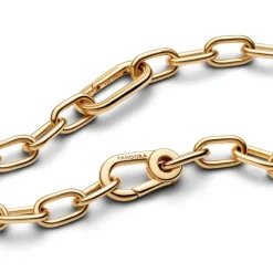 Pandora ME Small-Link Chain kaulakoru, keltakullattu, 369685C00-50