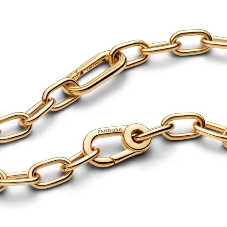 Pandora ME Small-Link Chain kaulakoru, keltakullattu, 369685C00-50
