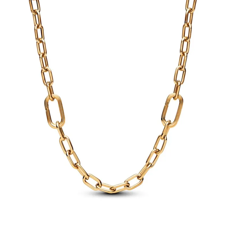 Pandora ME Small-Link Chain kaulakoru, keltakullattu, 369685C00-50