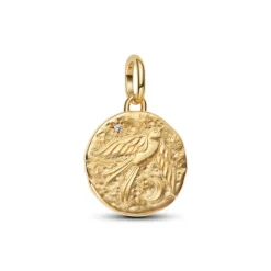 Pandora ME Swallow Medallion hela, keltakullattu, 764082C01