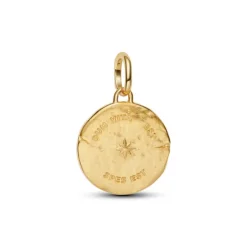 Pandora ME Swallow Medallion hela, keltakullattu, 764082C01