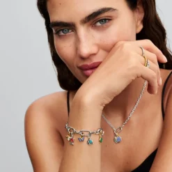 Pandora ME White Bee Mini hela, hopea, 763826C01