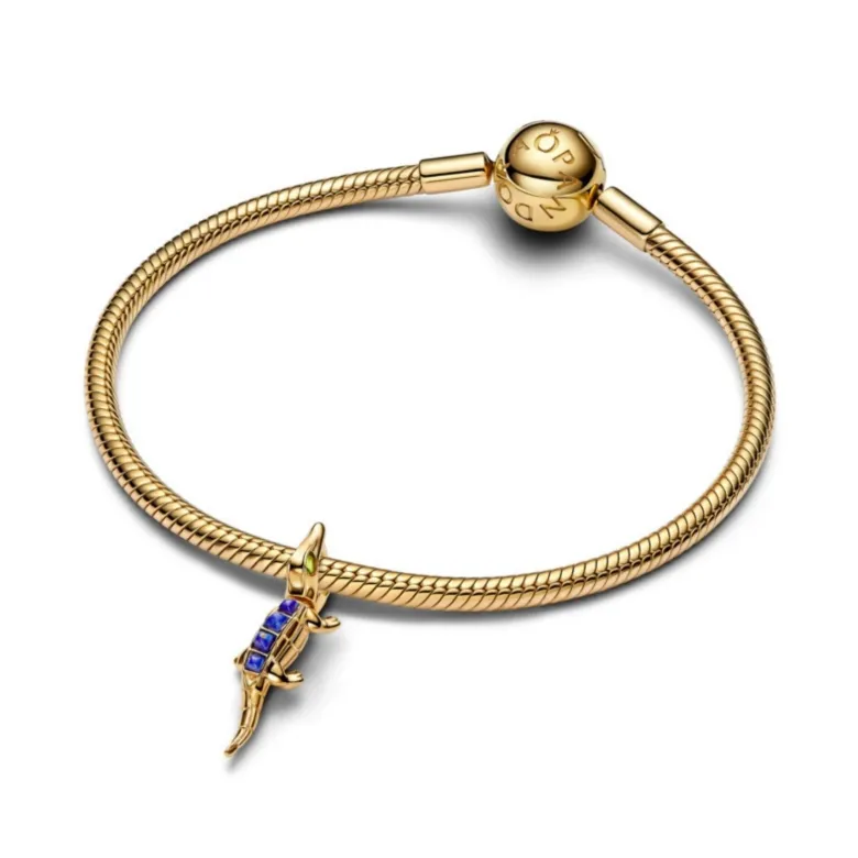 Pandora Moments Alligator hela, keltakullattu, 764624C01