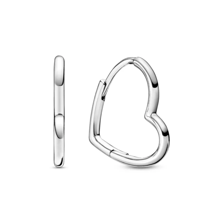 Pandora Moments Asymmetrical Heart rengaskorvakorut, hopea, 298307C00