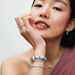 Pandora Moments Be Love Engravable Heart hela, hopea, 793439C00