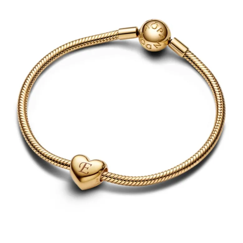 Pandora Moments Be Love Engravable Heart hela, keltakullattu, 763439C00