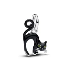 Pandora Moments Black Cat hela, hopea, 794769C01