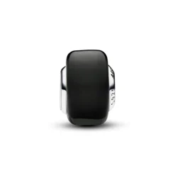 Pandora Moments Black Mini Murano Glass hela, hopea, 793117C00