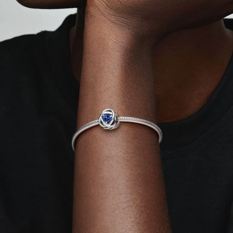 Pandora Moments Blue Eternity Circle hela, hopea, 790065C07
