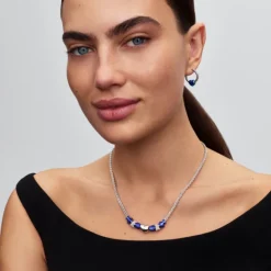 Pandora Moments Blue Heart Mini hela, hopea, 794785C02