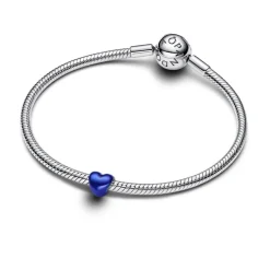 Pandora Moments Blue Heart Mini hela, hopea, 794785C02