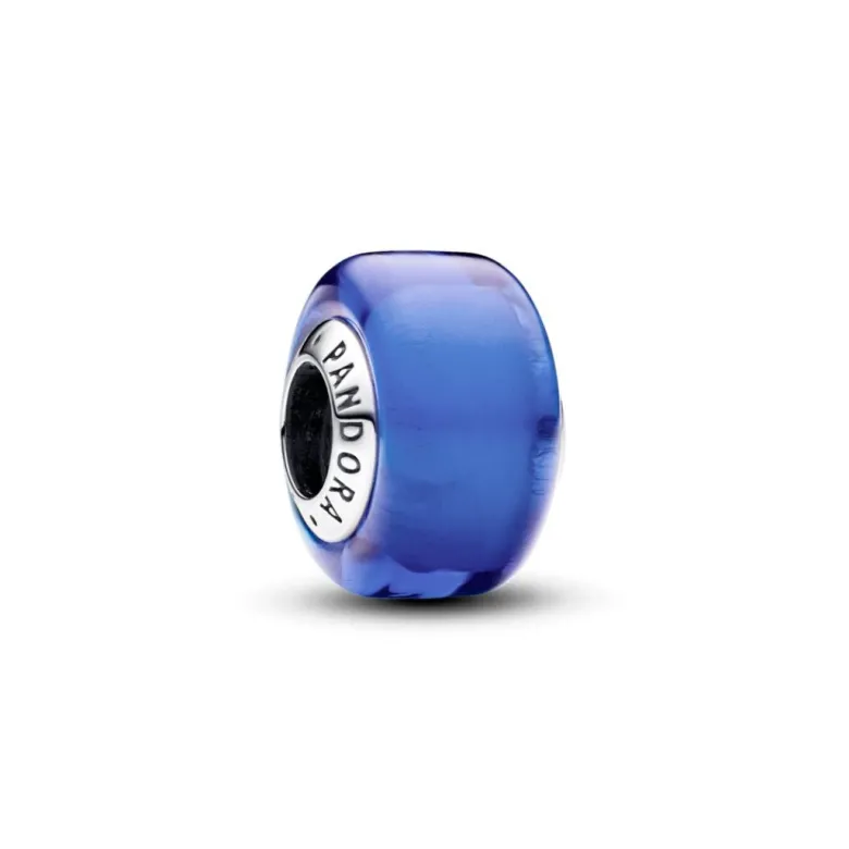 Pandora Moments Blue Mini Murano Glass hela, hopea, 793105C00