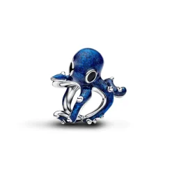 Pandora Moments Blue Octopus hela, hopeaa, 794706C01