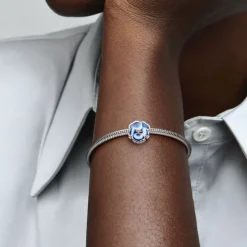 Pandora Moments Blue Pansy Flower hela, hopea, 790777C02