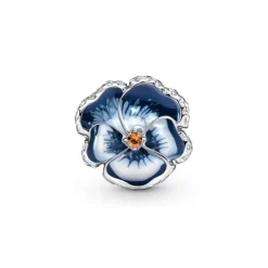Pandora Moments Blue Pansy Flower hela, hopea, 790777C02