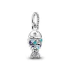 Pandora Moments Blue Scaled Fish hela, hopea, 799428C01