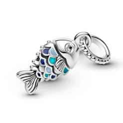 Pandora Moments Blue Scaled Fish hela, hopea, 799428C01