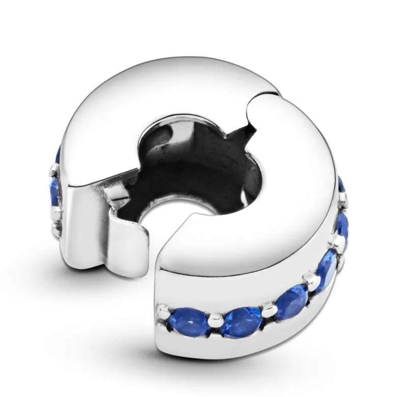 Pandora Moments Blue Sparkle lukkopala, hopea, 791972C01