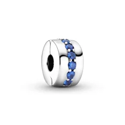 Pandora Moments Blue Sparkle lukkopala, hopea, 791972C01