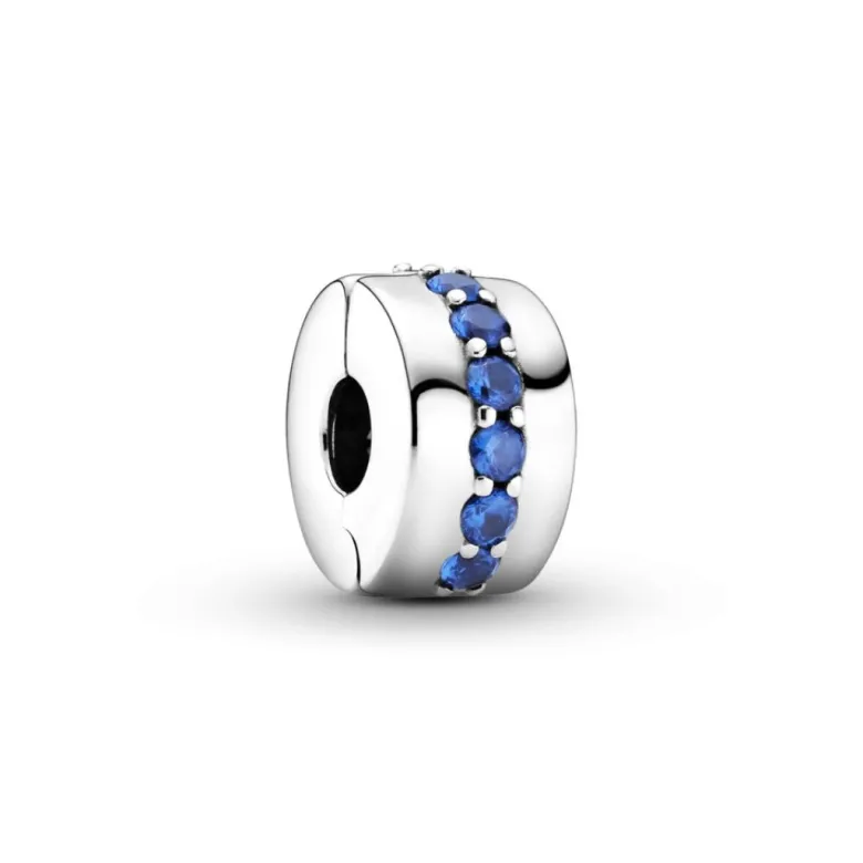 Pandora Moments Blue Sparkle lukkopala, hopea, 791972C01