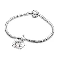 Pandora Moments Cats & Hearts hela, hopea, 799546C01