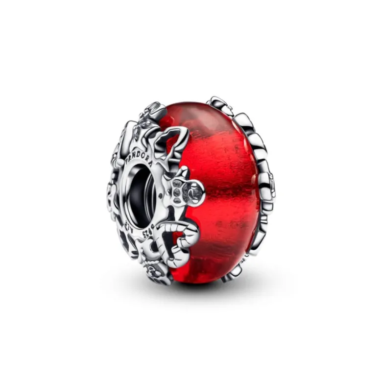 Pandora Moments Christmas Magic Murano Glass hela, hopea, 793597C00