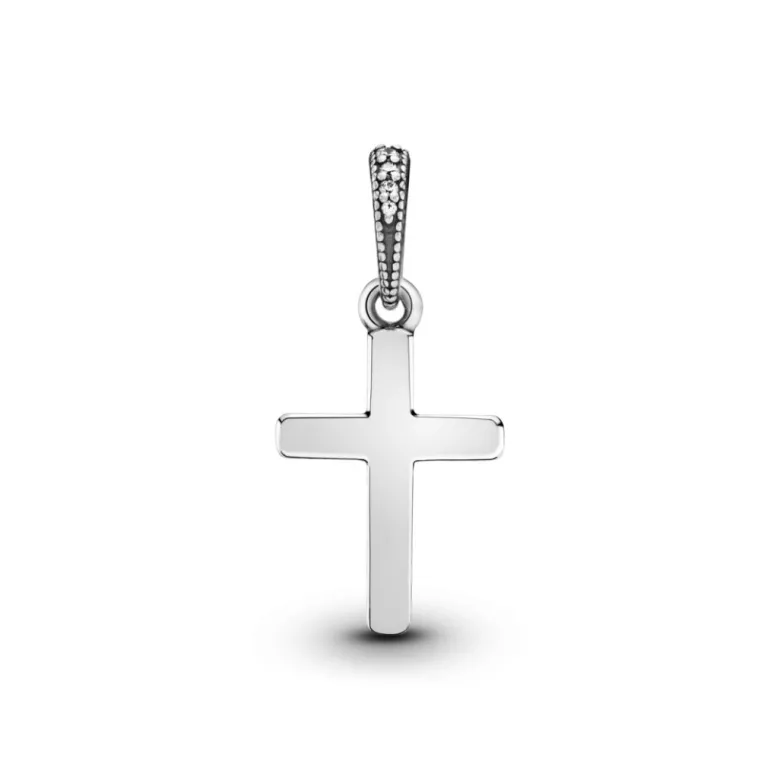 Pandora Moments Classic Cross riipus, hopea, 397571CZ