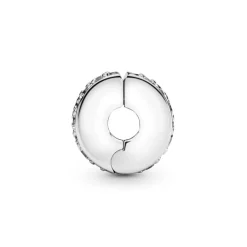 Pandora Moments Clear Pavé lukkopala, hopea, 791817CZ