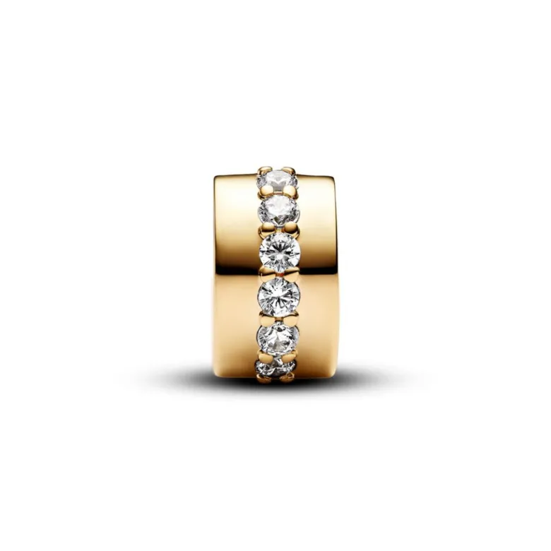 Pandora Moments Clear Sparkling lukkopala, keltakullattu, 761972C01