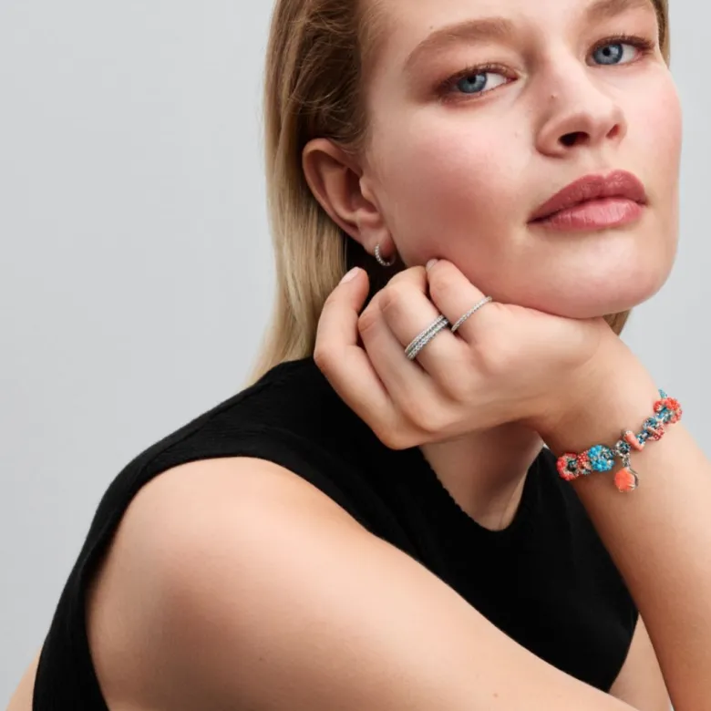 Pandora Moments Colourful Starfish Mini hela, hopea, 793817C01