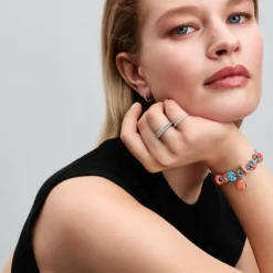 Pandora Moments Coral-coloured Shell Double hela, hopea, 793821C01