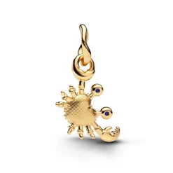 Pandora Moments Crab hela, keltakullattu, 764684C01