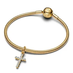 Pandora Moments Cross hela, keltakullattu, 764063C01