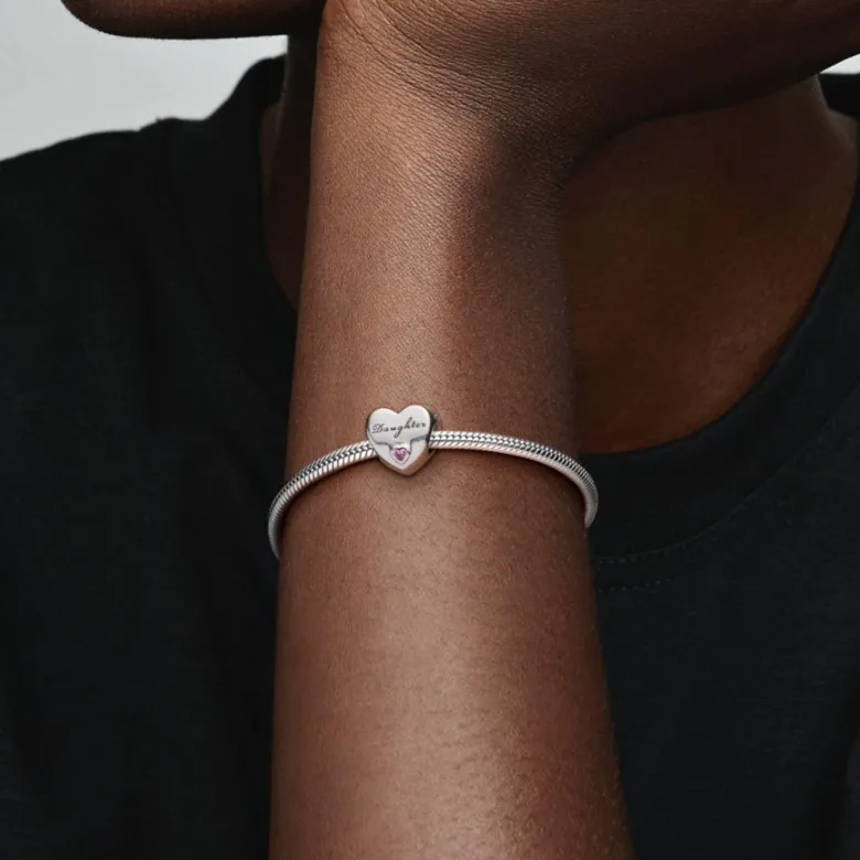 Pandora Moments Daughter Love hela, hopea, 791726PCZ