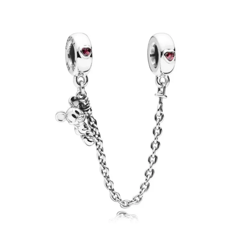 Pandora Moments Disney Climbing Mickey Mouse Safety Chain hela, hopea, 797173CZR