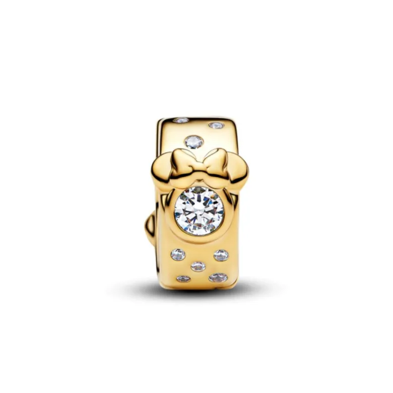 Pandora Moments Disney Mickey & Minnie Mouse lukkopala, keltakullattu, 764130C01