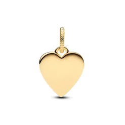 Pandora Moments Engravable Heart Tag riipus, keltakullattu, 368914C00
